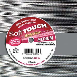 .019" Diameter, 49-Strand Soft Touch Beading Cable (3 Quantities Available)