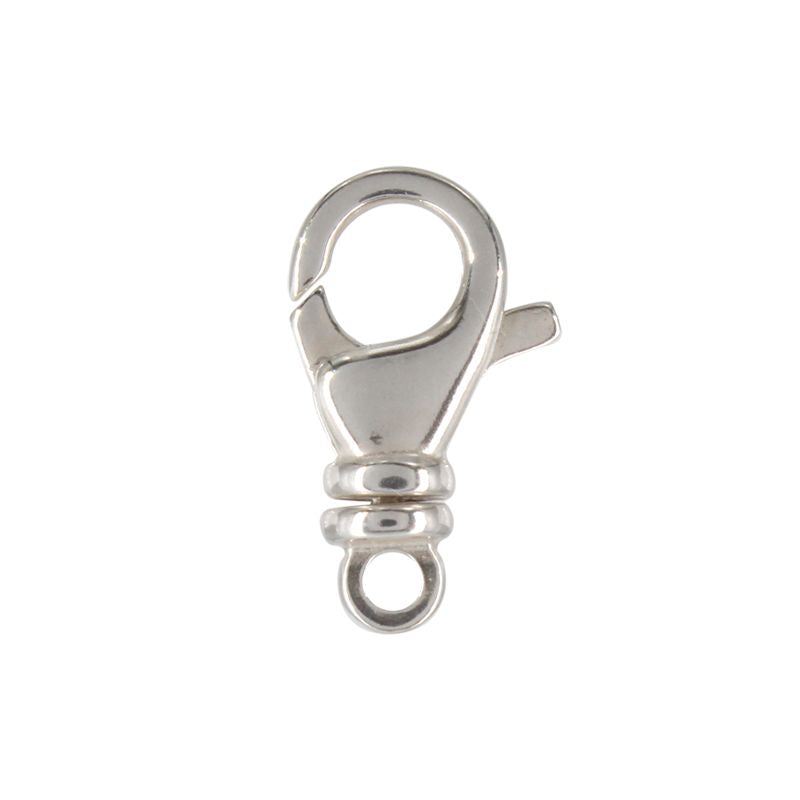 12mm Swivel Lobster (Sterling Silver) - 1 pc.-The Bead Gallery Honolulu