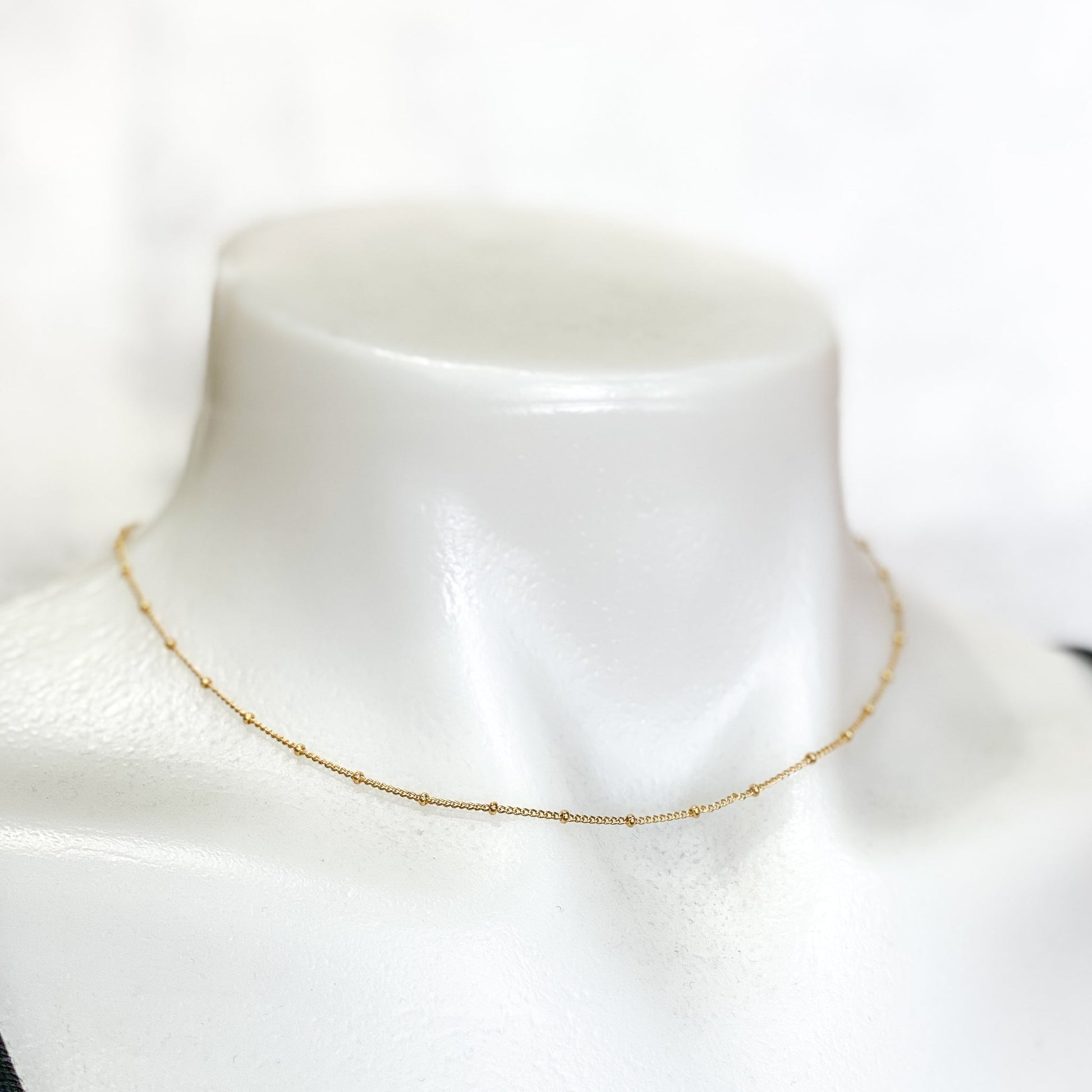 16" Satellite Necklace Chain (Gold Filled)