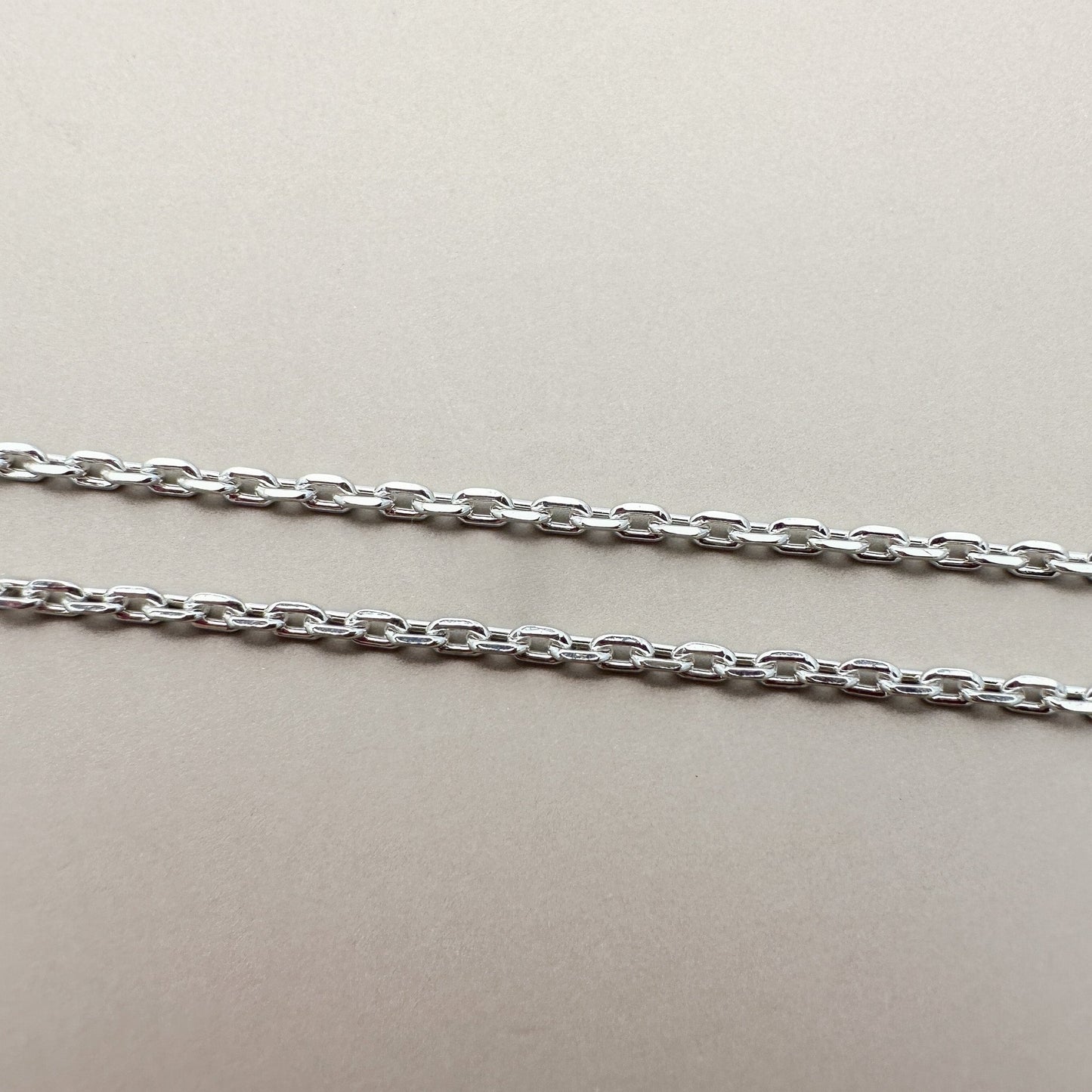 18" Boston Link Chain 1.5mm Finished Chain  (Sterling Silver) - 1 pc. (M1502)