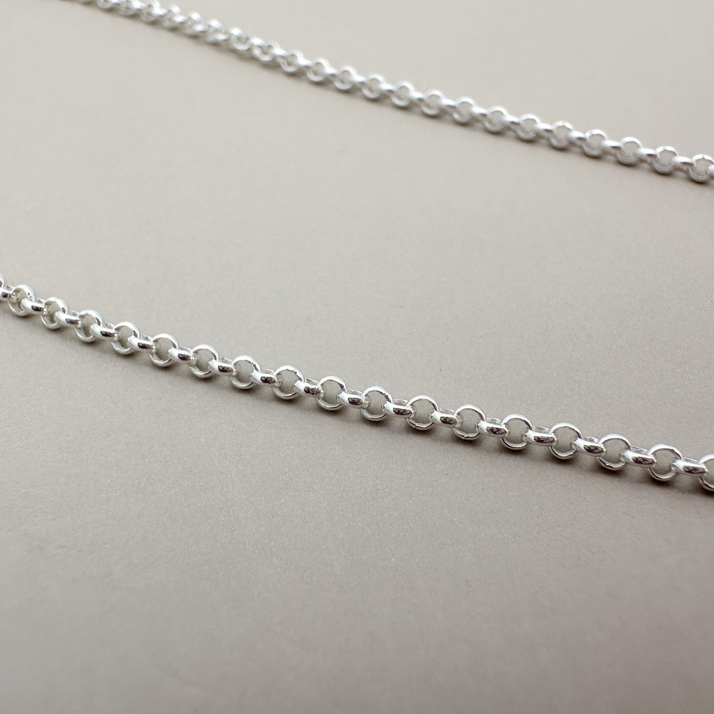 18" Rolo Chain 1.5mm Finished Chain  (Sterling Silver) - 1 pc. (M261)