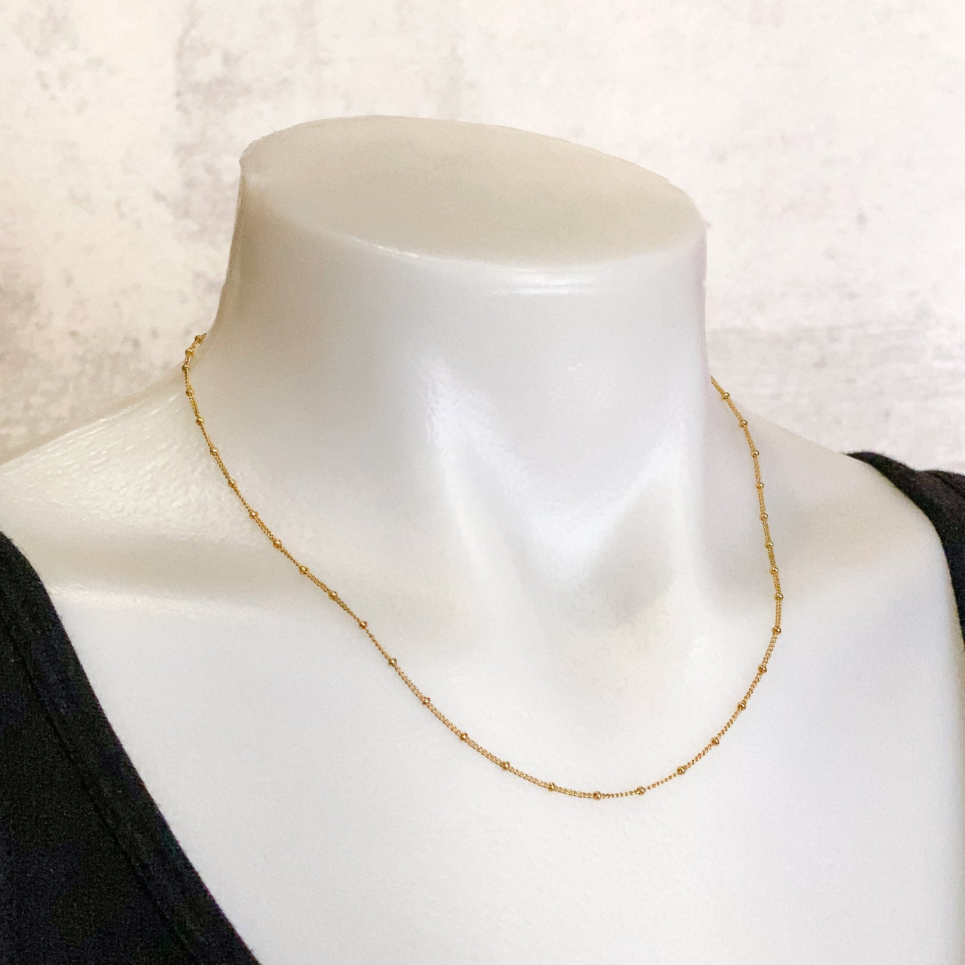 18" Satellite Necklace Chain (Gold Filled)