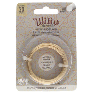 20 Gauge German-Style Wire (3 Metal Options) - 6 meters-The Bead Gallery Honolulu