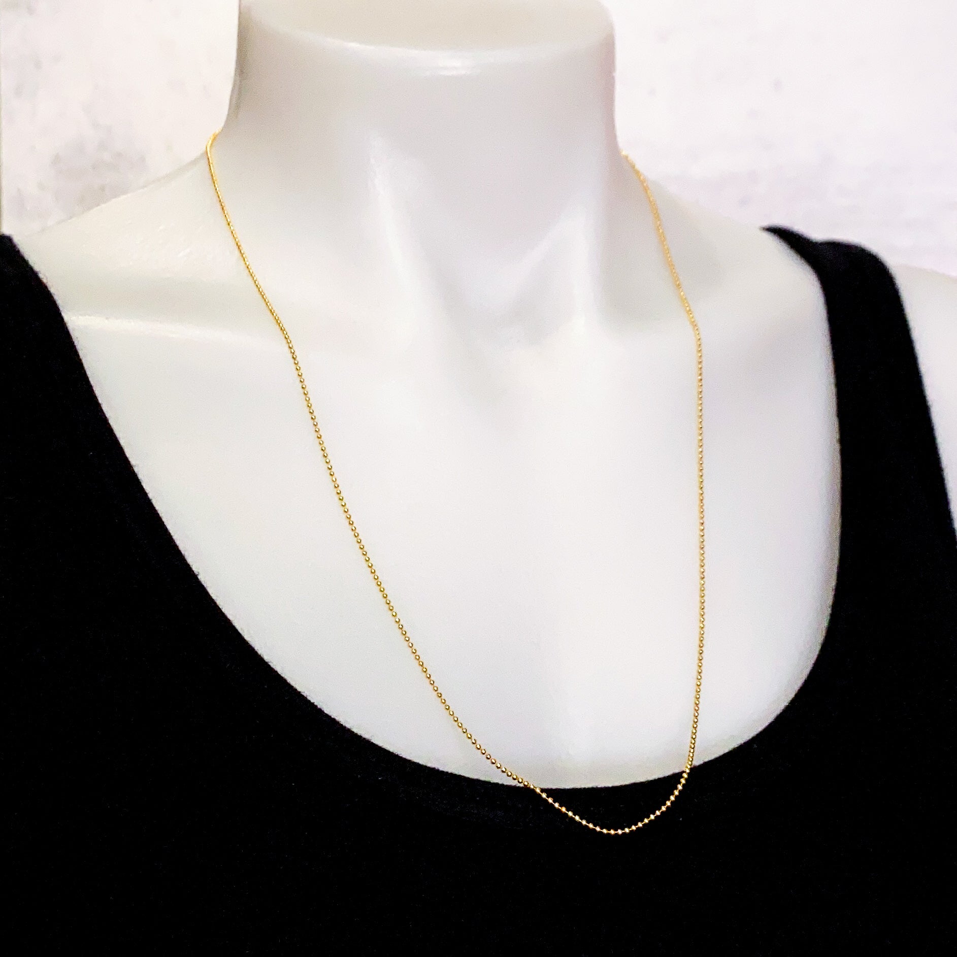 24" Ball Necklace Chain (Gold Filled)