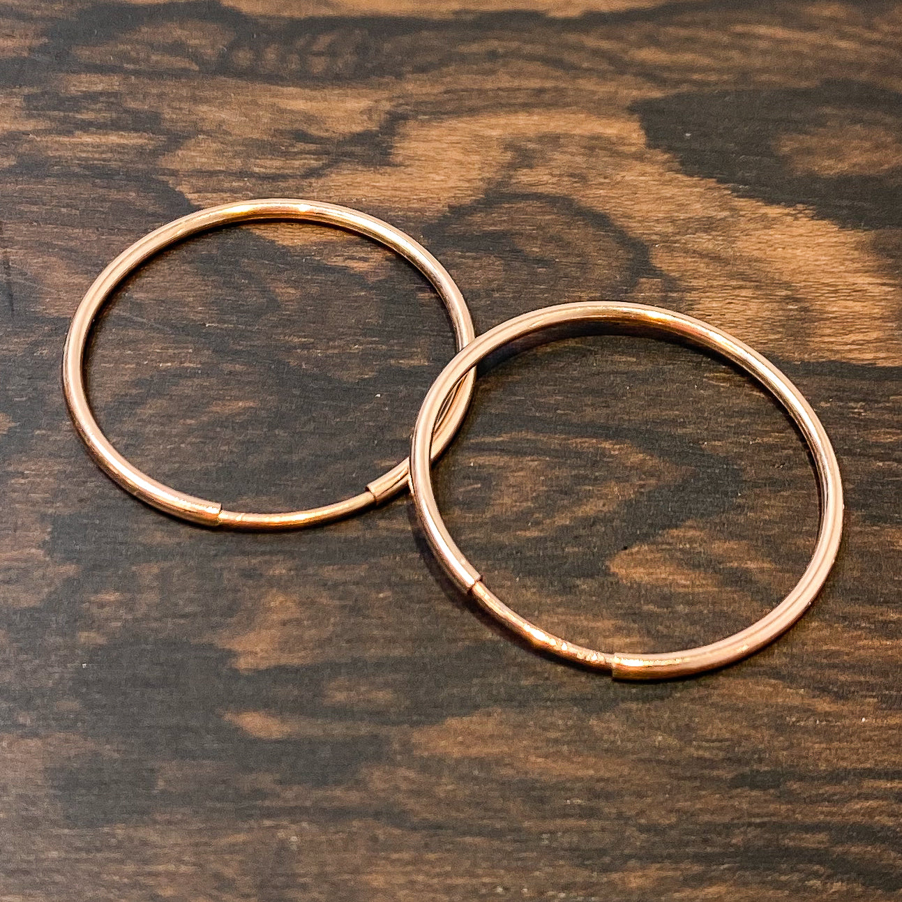 24mm Endless Hoop Earring (3 Metal Options Available) - 1 pair