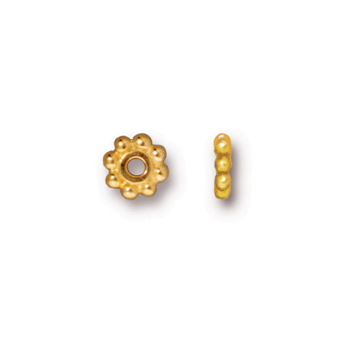 6mm Daisy Spacer Bead (4 Colors Available) - 10 pcs.