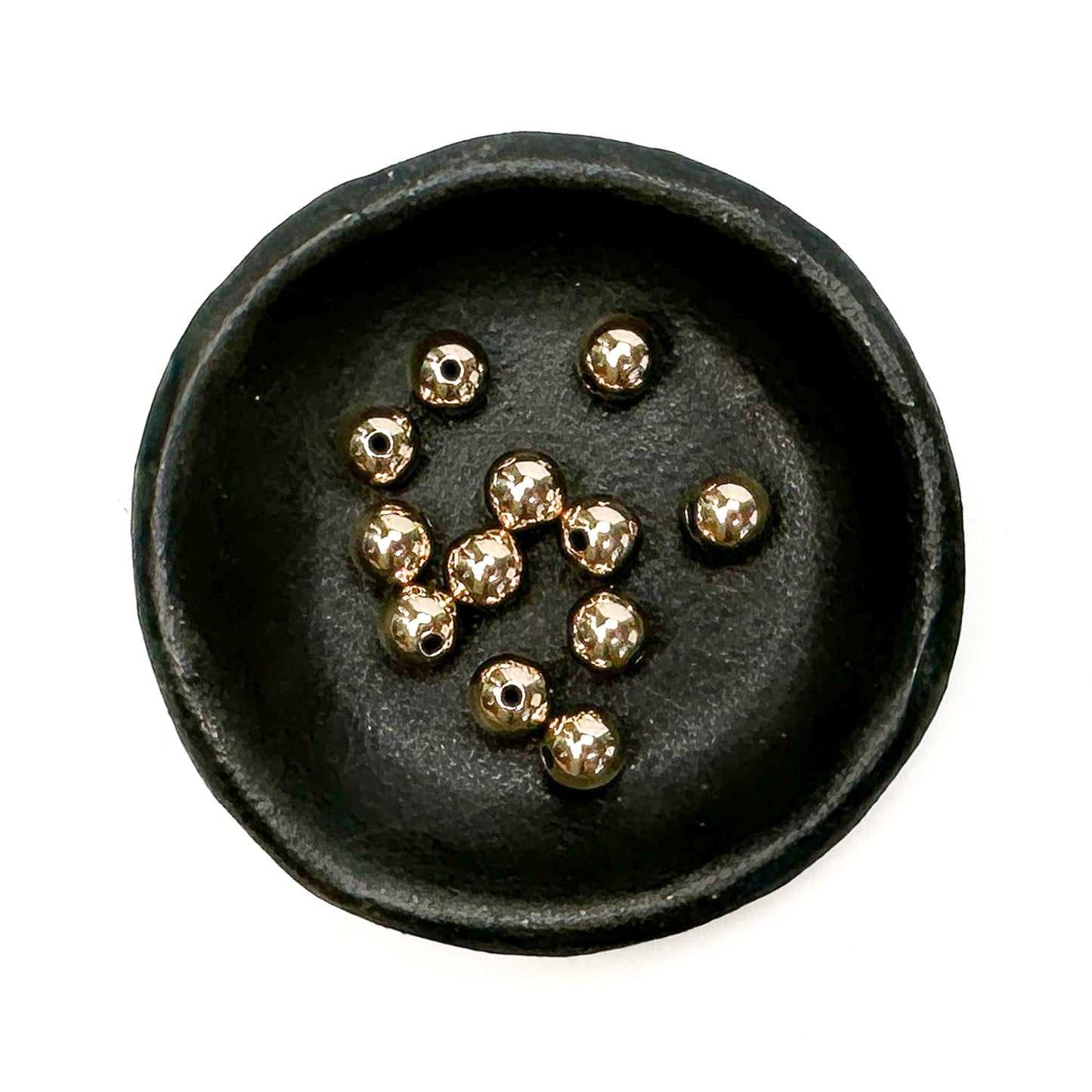 6mm Shiny Round Bead (2 Metal Options)-The Bead Gallery Honolulu