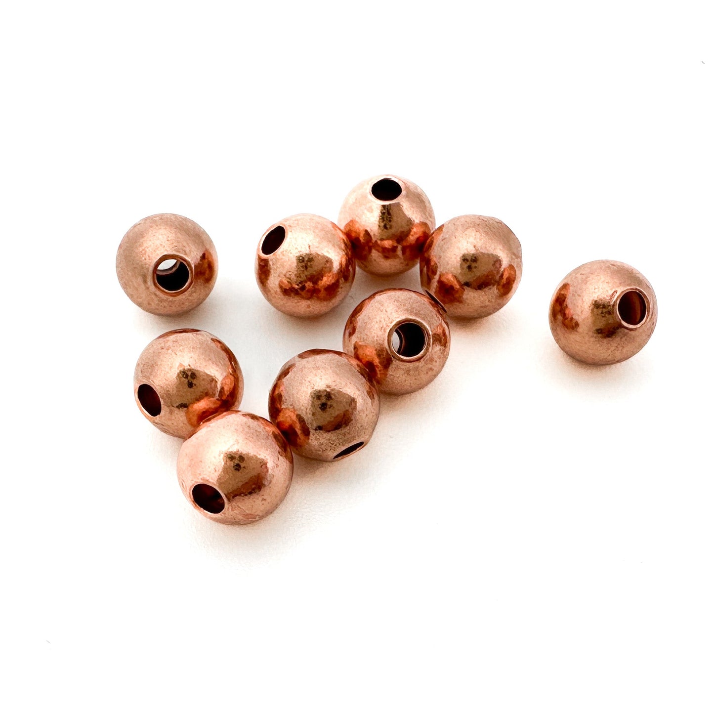 6mm Smooth Round Bead (Copper) - 10 pcs. (M1772)