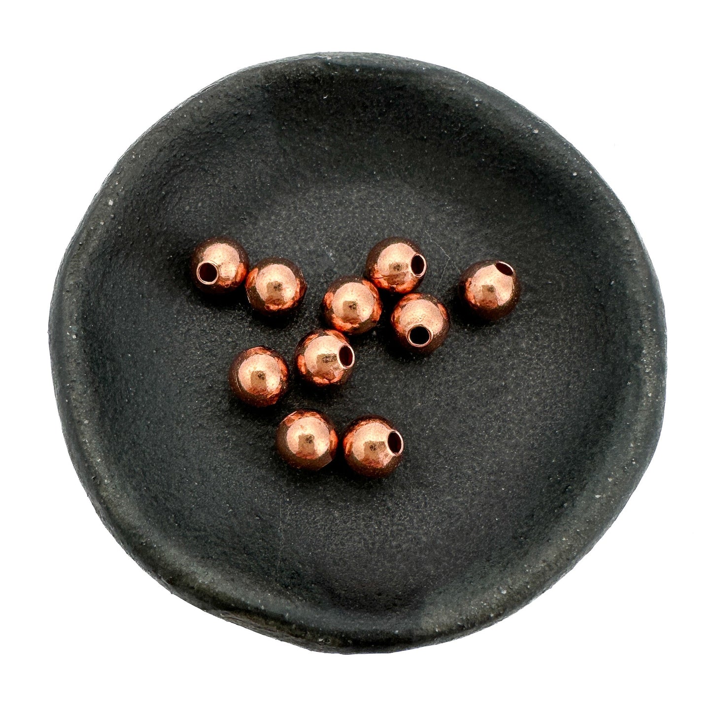 6mm Smooth Round Bead (Copper) - 10 pcs. (M1772)