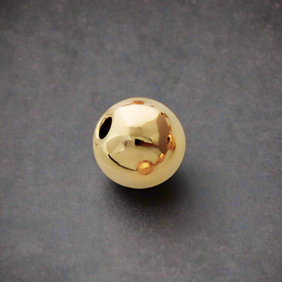 8mm Shiny Round Bead - Sterling Silver or Gold Filled (M579)