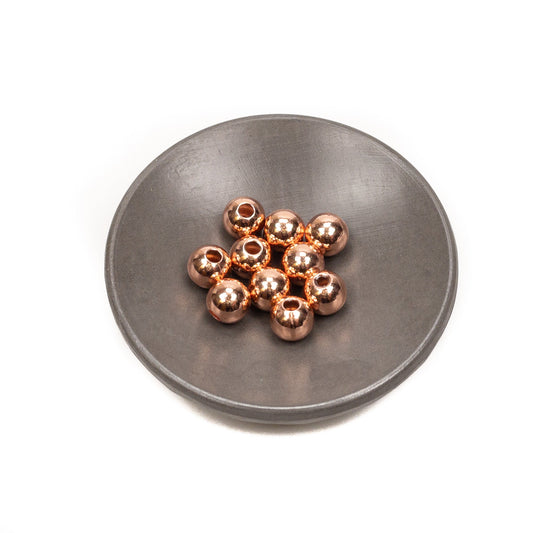 8mm Smooth Round Bead (Copper) - 10 pcs.