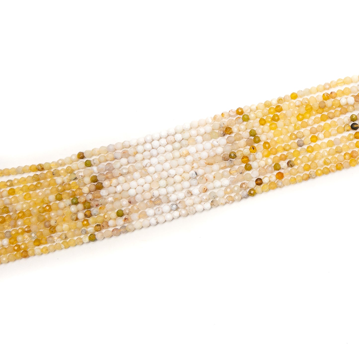 Opal 3.5mm Faceted Round Bead - 7.5" Strand (GEM1936)