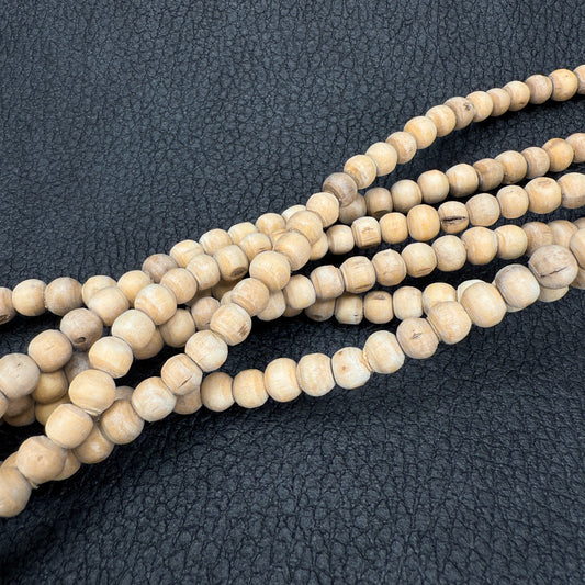 Premium Sacred Tulsi (Holy Basil) 7mm Prayer Bead - 26.5" Strand (GEM2366)-The Bead Gallery Honolulu