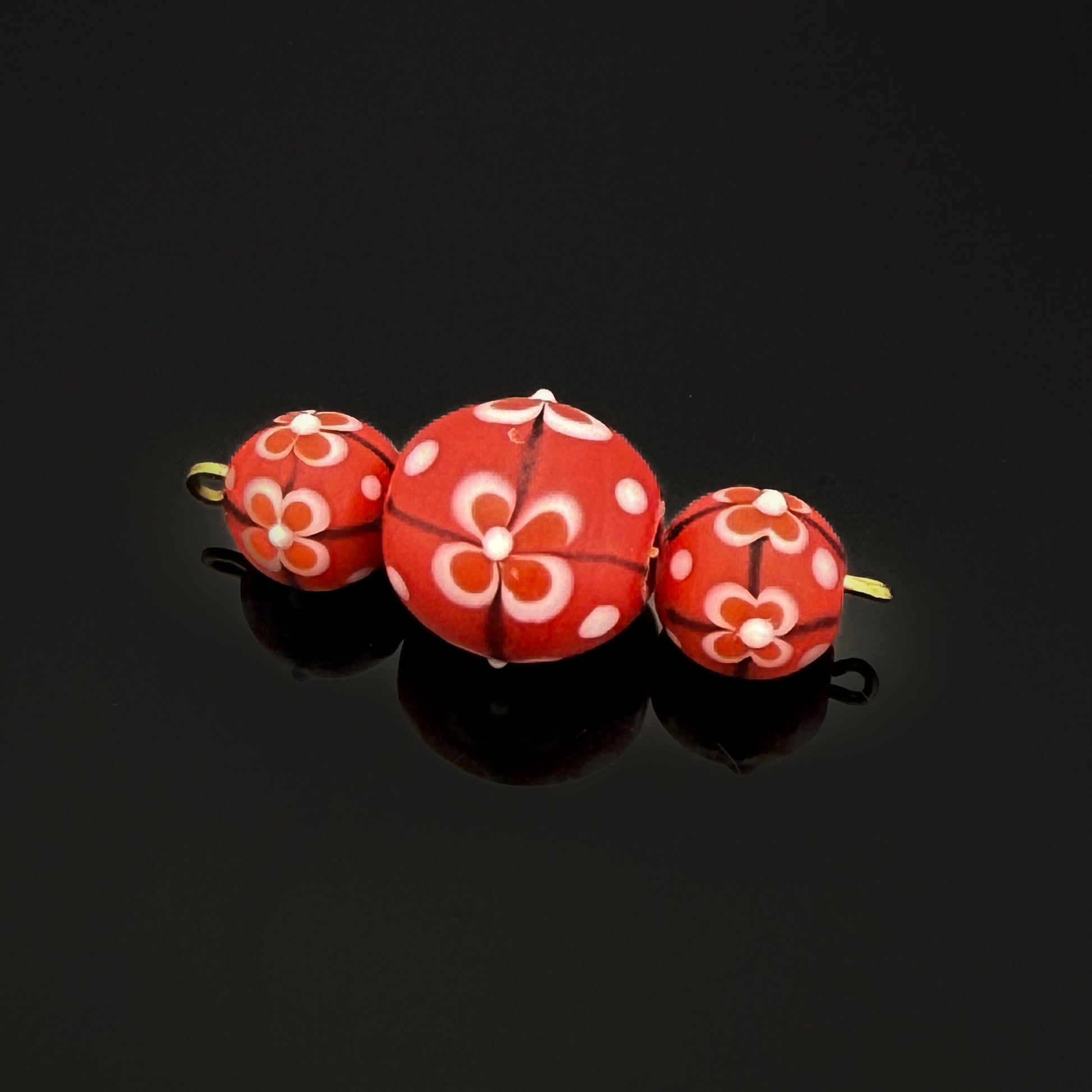 Assorted Artisan Handcrafted Japanese Glass Bead Set - 3 pcs. (MIX139)-The Bead Gallery Honolulu