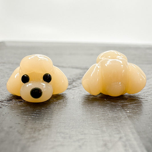 Chibi Beads - Toy Poodle Dog Beige-The Bead Gallery Honolulu