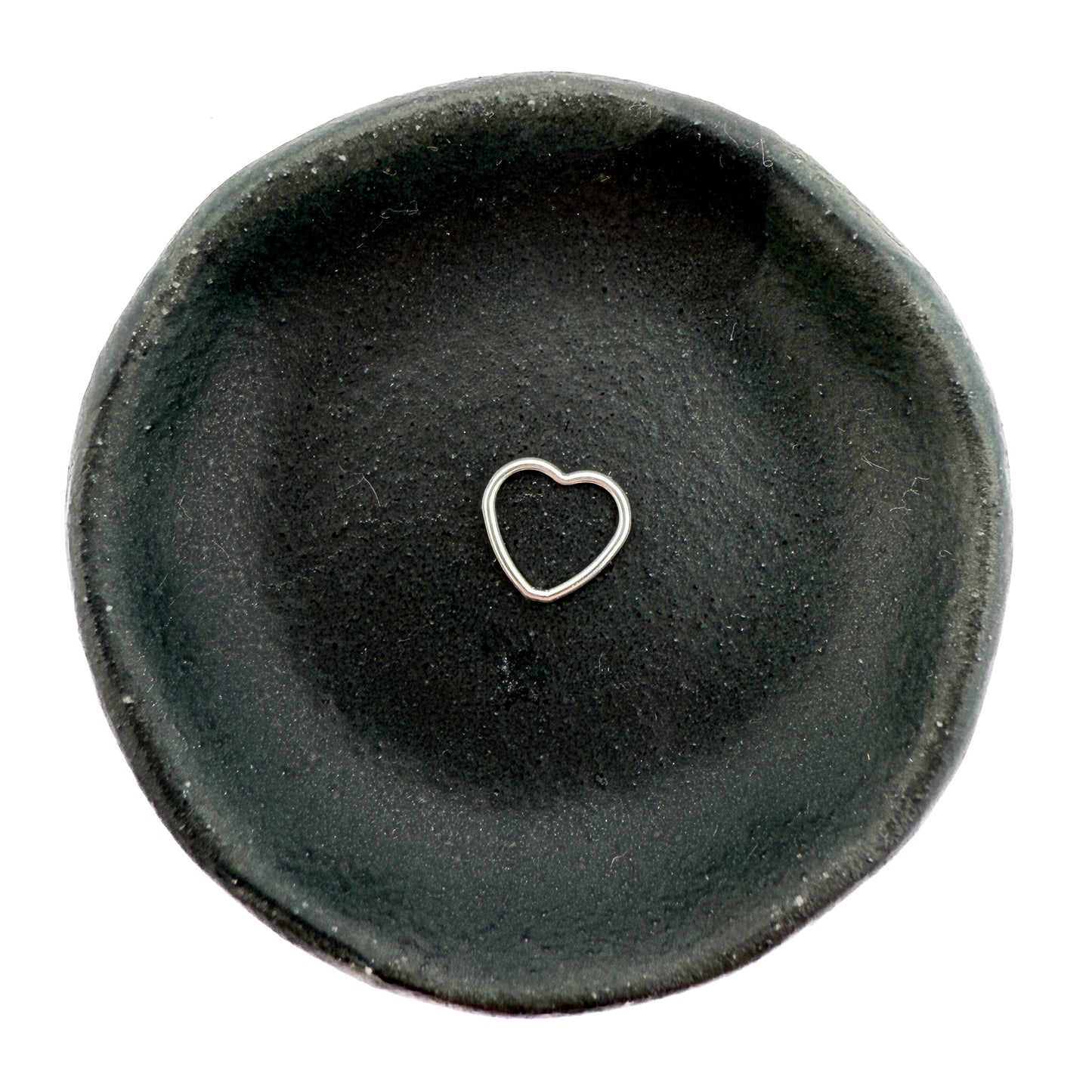 10mm Open Heart Charm/Link - Silver | Gold (M340)-The Bead Gallery Honolulu