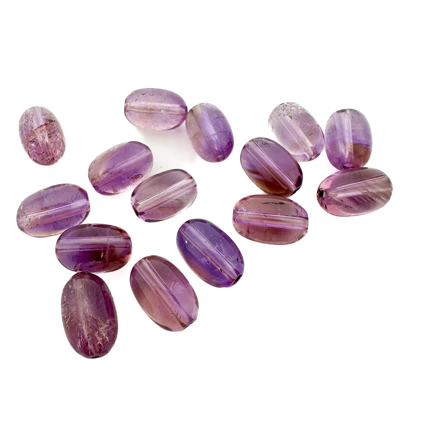 Ametrine 9x13mm Smooth Barrel Bead - 7.75" Strand