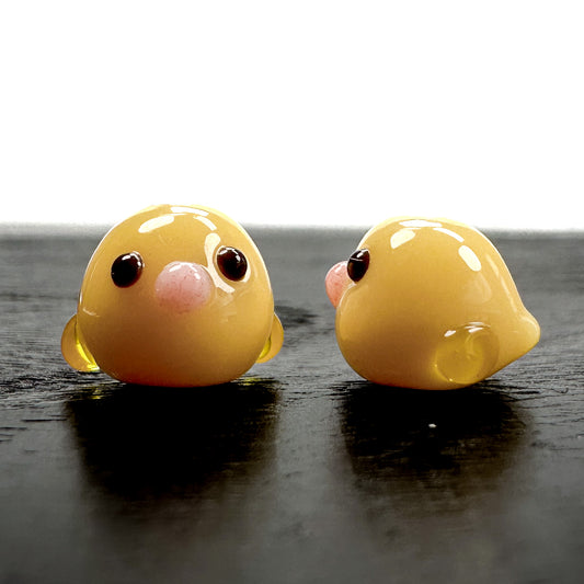 Chibi Handmade Glass Beads - Chick-The Bead Gallery Honolulu