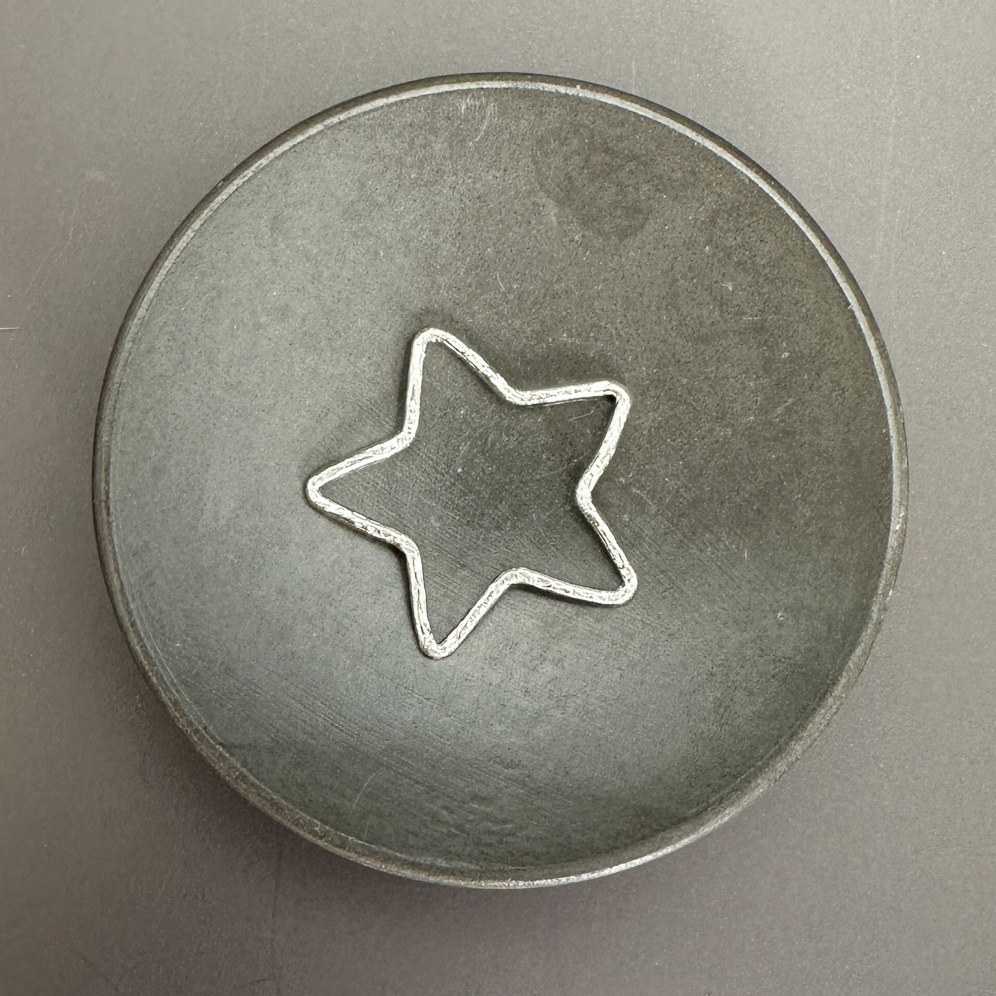 Handmade Pure Silver Star Pendant 218mm - Hammered Finish, Artisan Crafted, Silver Star Charm for Jewelry Making - 1 pc. (M1933)