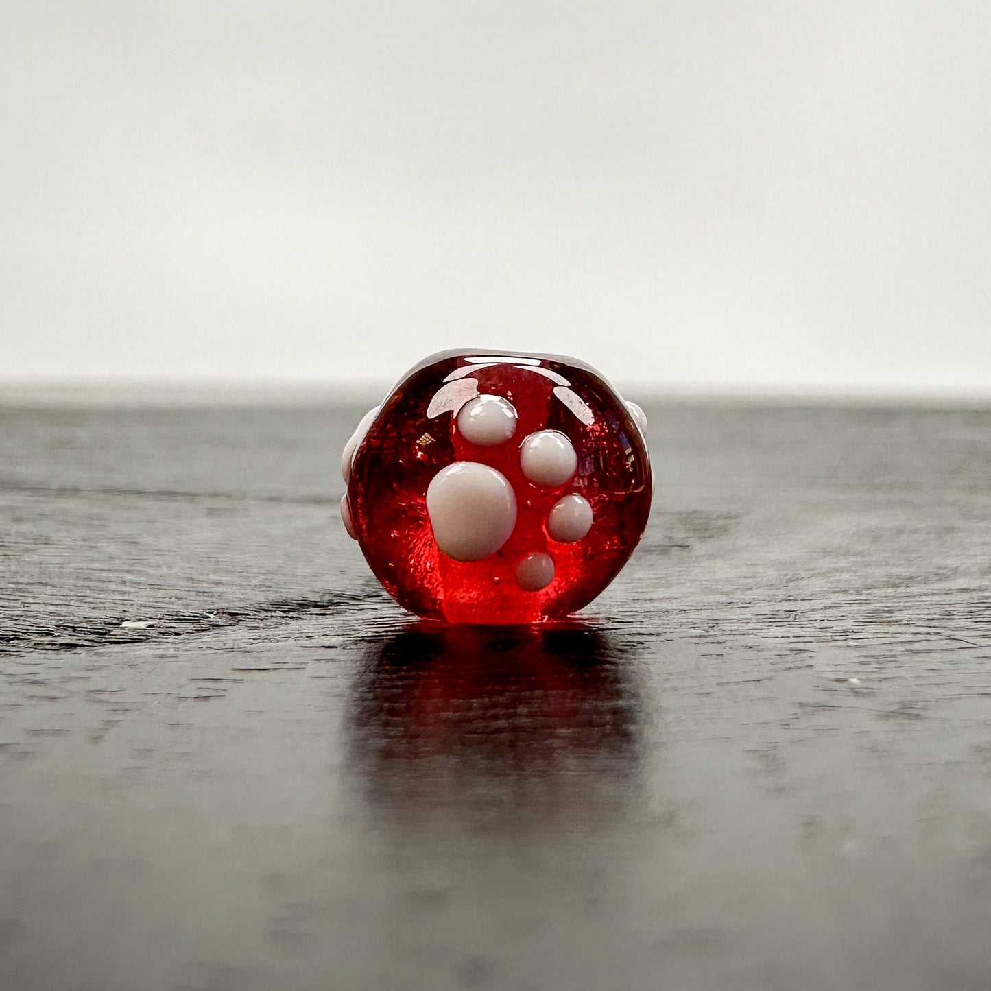 Chibi Handmade Glass Beads - Footprints (11 Color Options) - 1 pc.-The Bead Gallery Honolulu