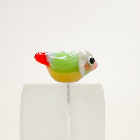 Chibi Handmade Glass Beads - Parakeet - 1 pc.-The Bead Gallery Honolulu