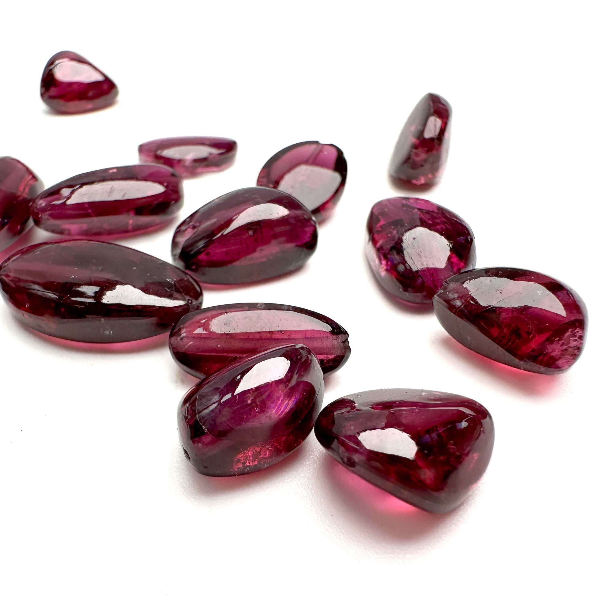 Pink Tourmaline Smooth Long Drill Tumbled Freeform Nugget Bead - 1 pc.-The Bead Gallery Honolulu