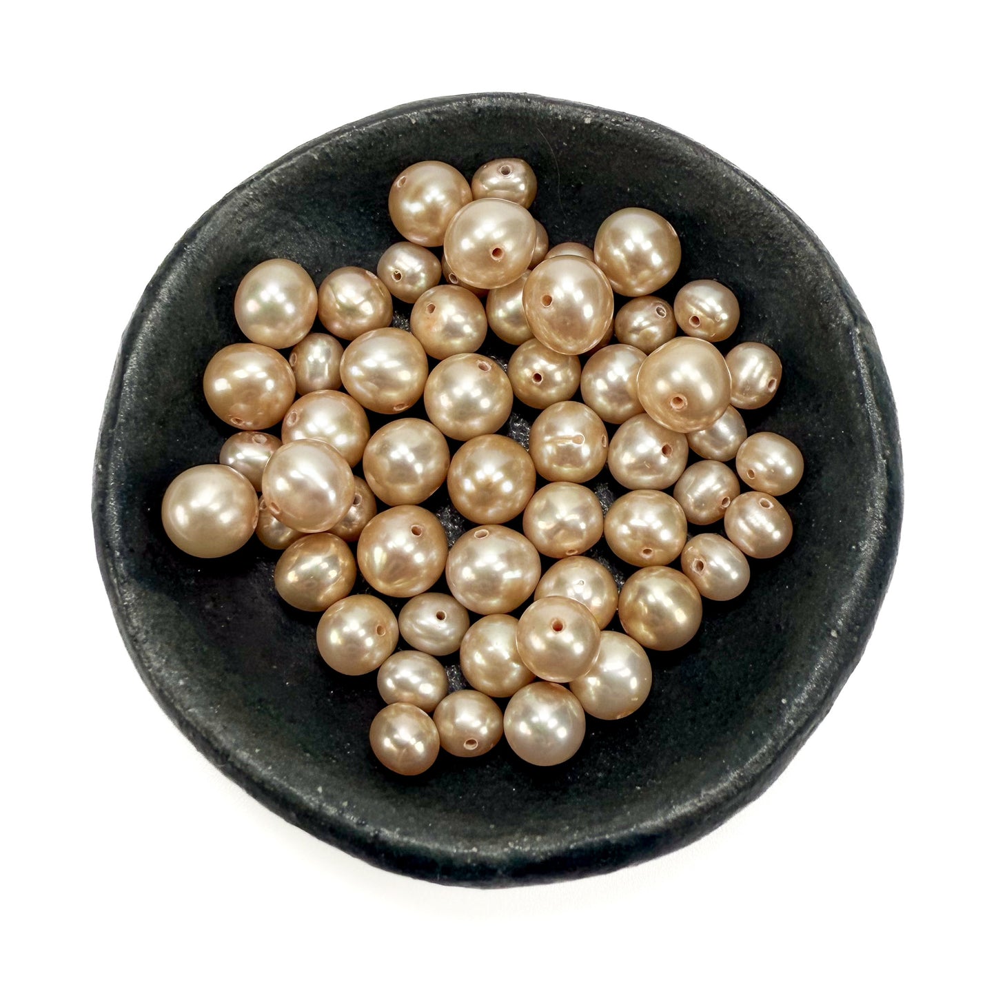 Champagne Freshwater Pearl Mix - 55+ pcs. (KT449)-The Bead Gallery Honolulu