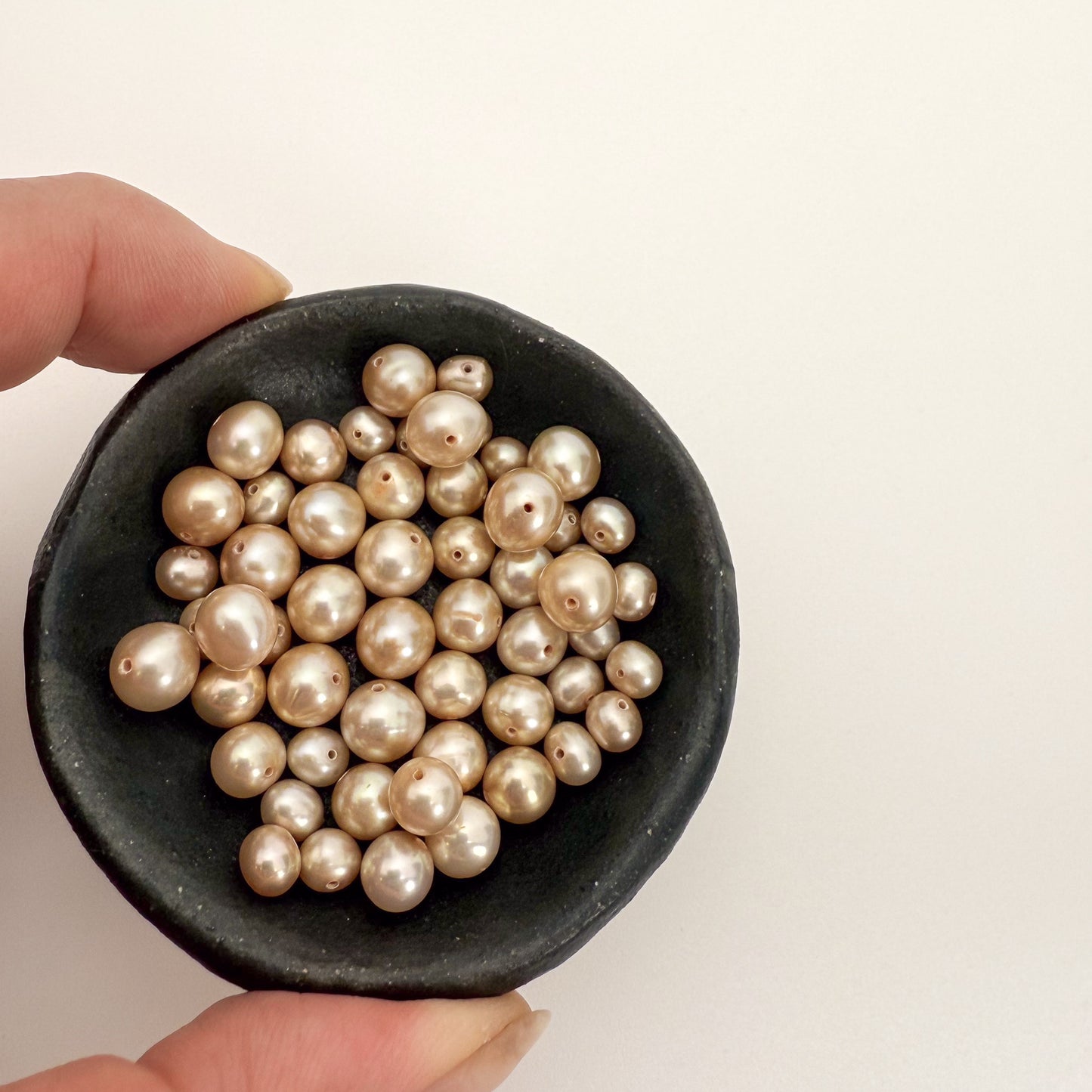 Champagne Freshwater Pearl Mix - 55+ pcs. (KT449)-The Bead Gallery Honolulu