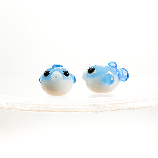 Chibi Handmade Glass Beads - Blowfish-The Bead Gallery Honolulu