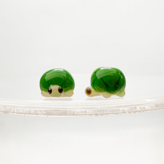 Chibi Handmade Glass Beads - Turtle (2 Colors Available) - 1 pc.-The Bead Gallery Honolulu