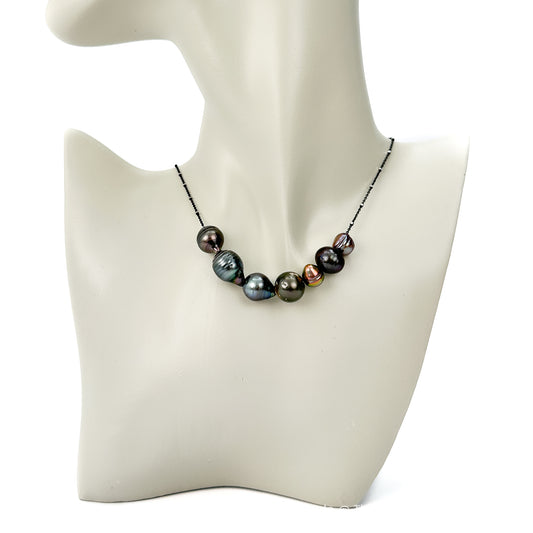 Tahitian and Freshwater Pearl 7-Piece Large Hole Sets ($75) (P3265)