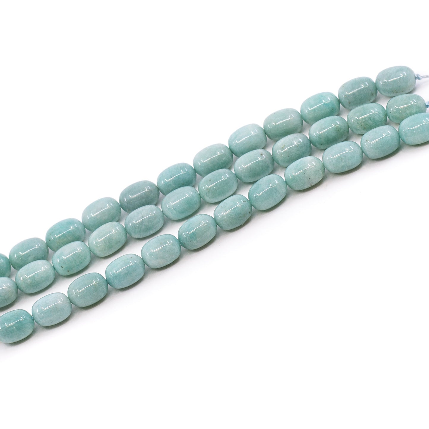 Amazonite 10x14mm Barrel Bead - 8" Strand