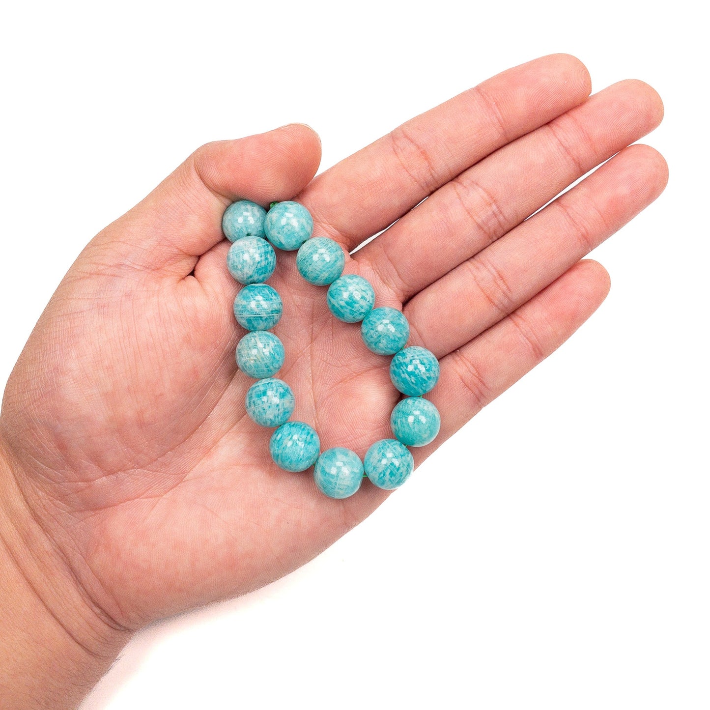 Amazonite 12mm Round Bead - 8" Strand