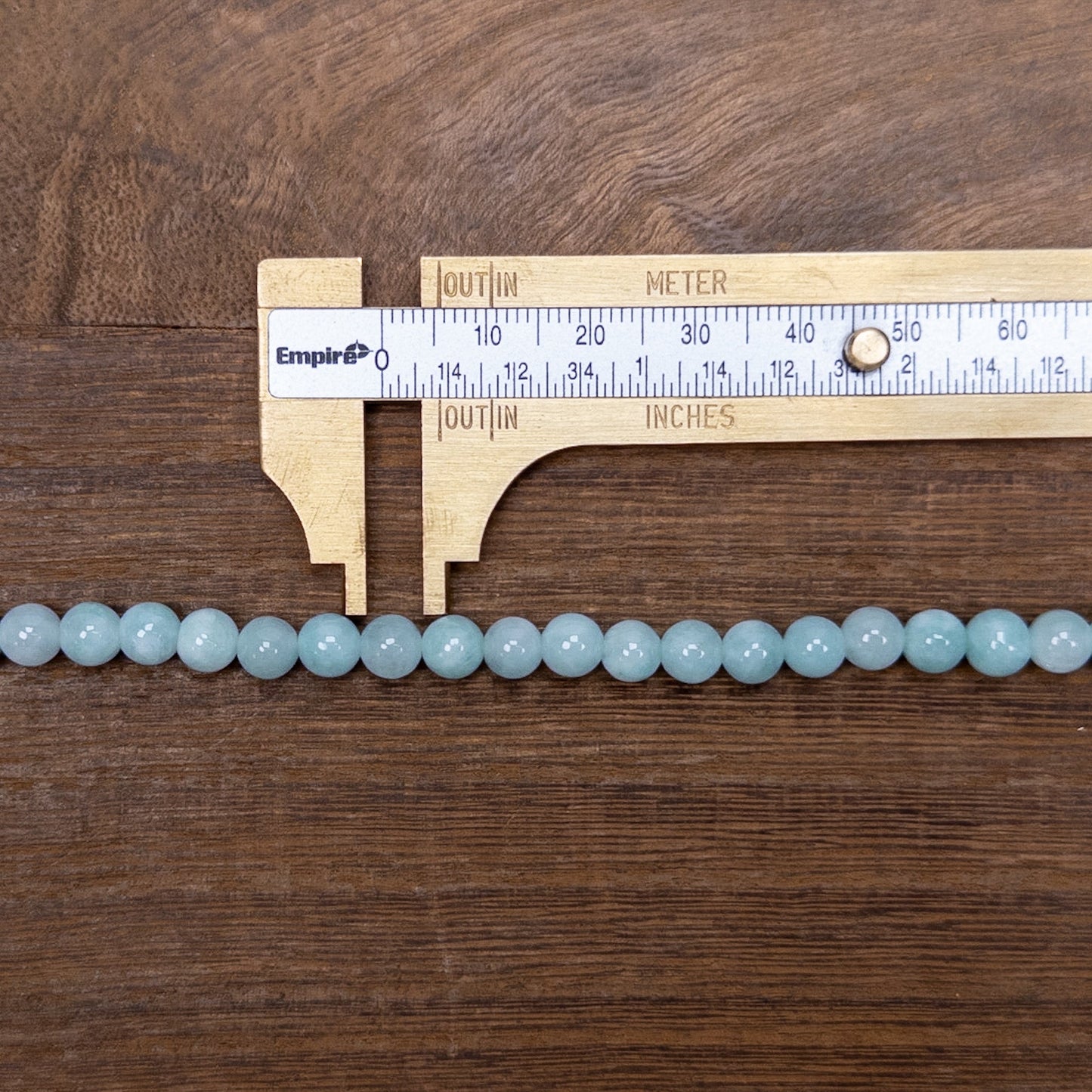 Amazonite Quartz 6mm Round Bead - 7.25" Strand