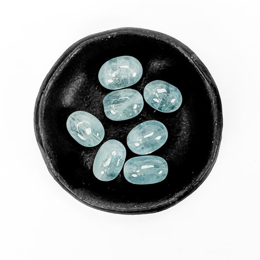 Aquamarine Nugget 11-12mm Barrel Bead - 1 pc. (P3097)