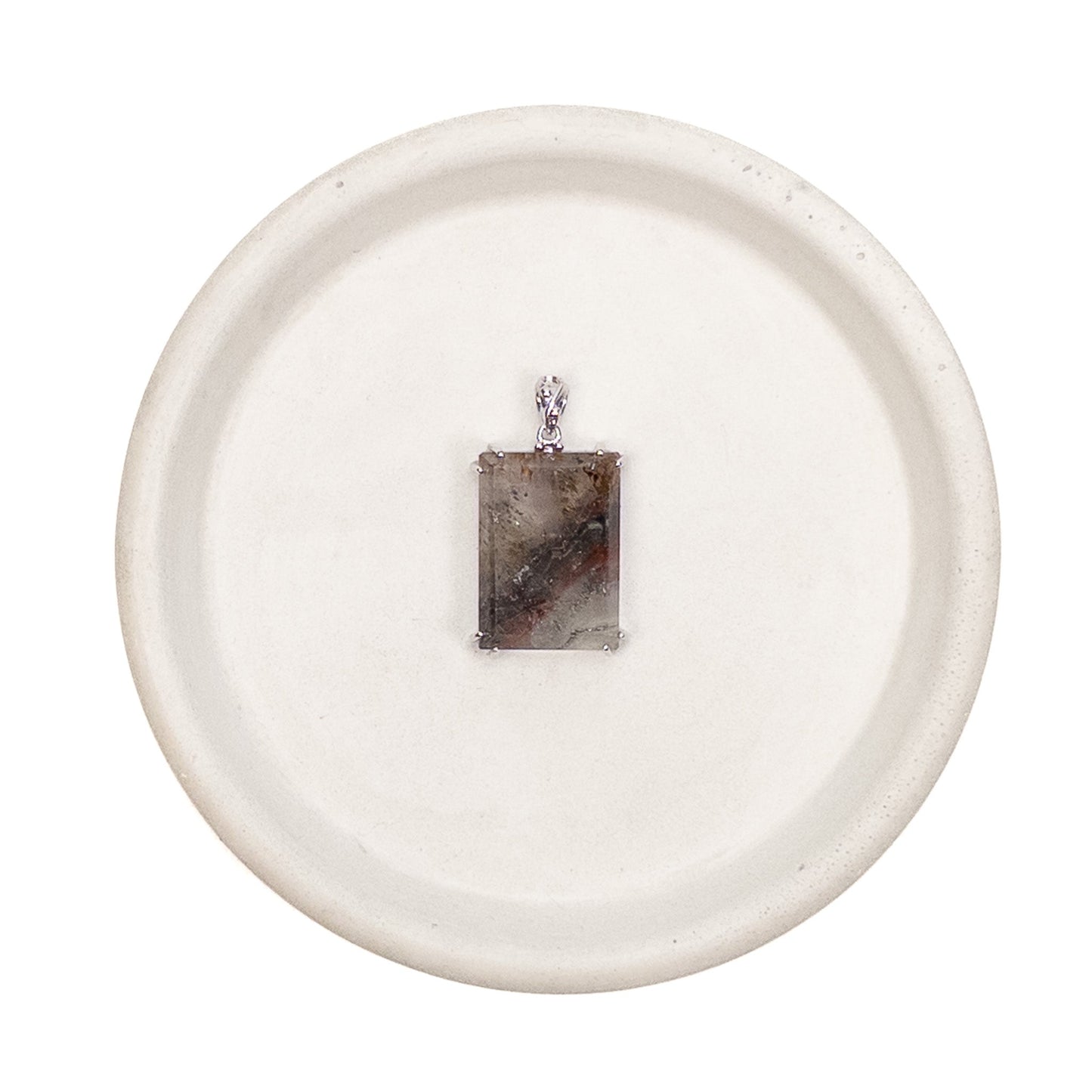 Auralite 23 Faceted Rectangle Pendant with Sterling Silver - 1 pc.-The Bead Gallery Honolulu