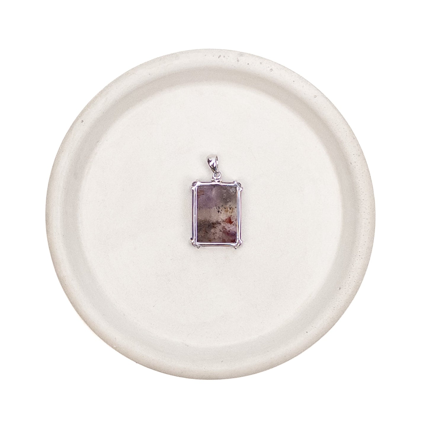 Auralite 23 Faceted Rectangle Pendant with Sterling Silver - 1 pc.-The Bead Gallery Honolulu