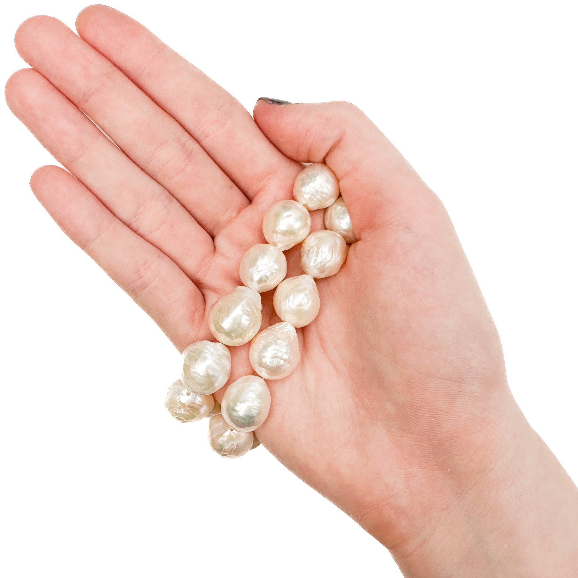 Baroque Freshwater Pearl 11-15mm Premium Bead - 8" Graduated Strand-The Bead Gallery Honolulu