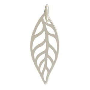 Big Leafie Charm - Sterling Silver