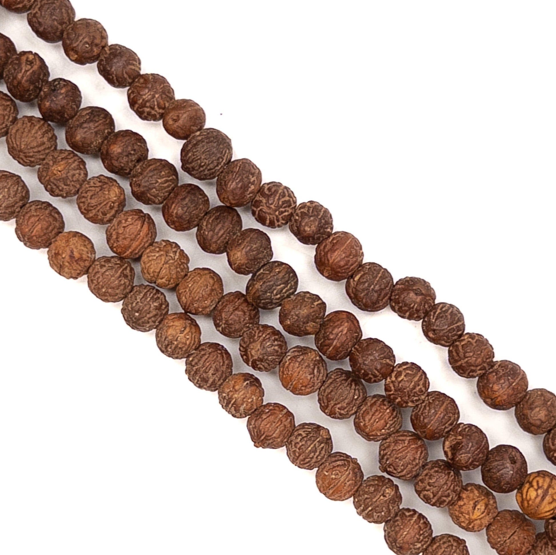 Bodhi Seed 7-8mm Rustic Round Bead - 13" Strand-The Bead Gallery Honolulu