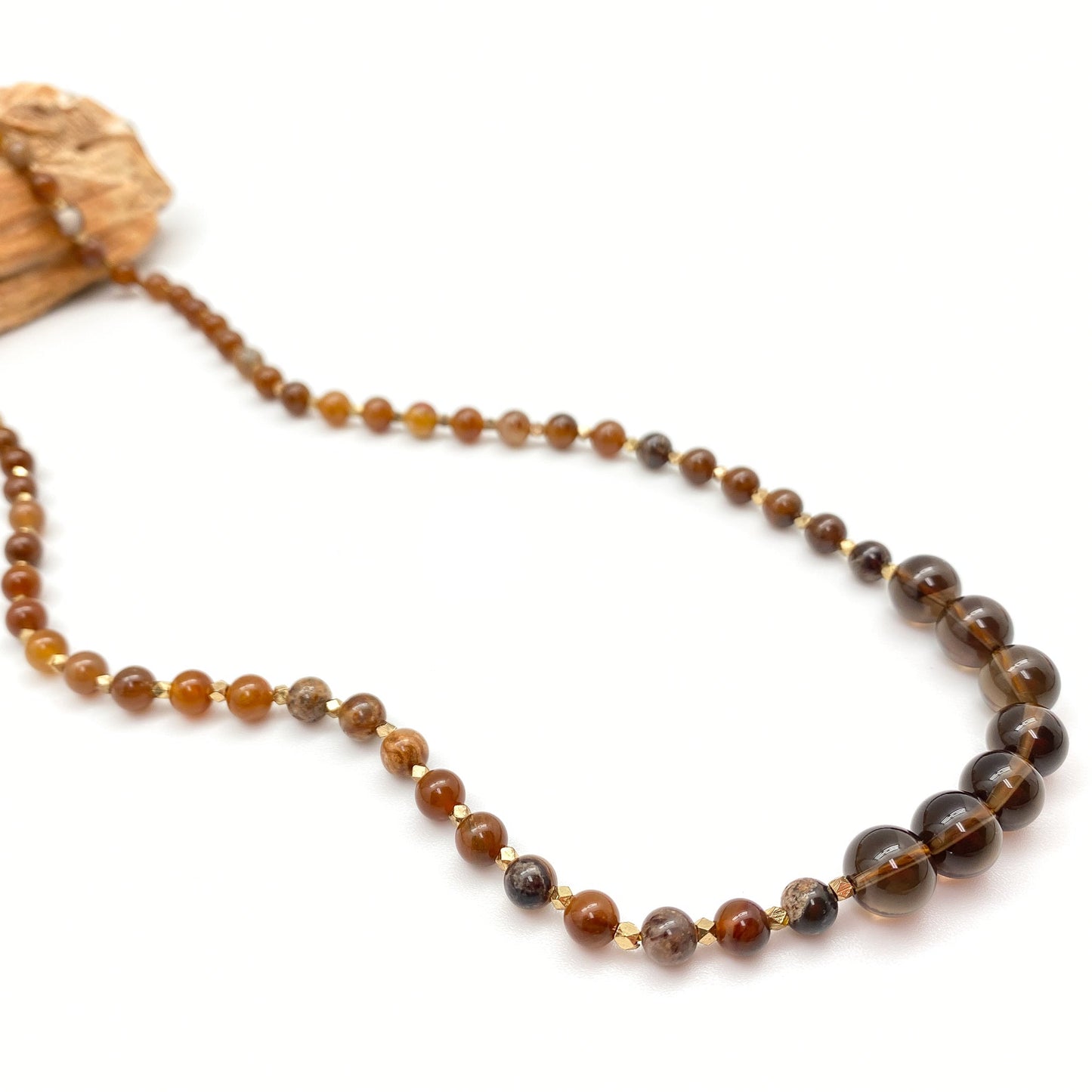 Brown Agate 6mm Round Bead - 16" Strand