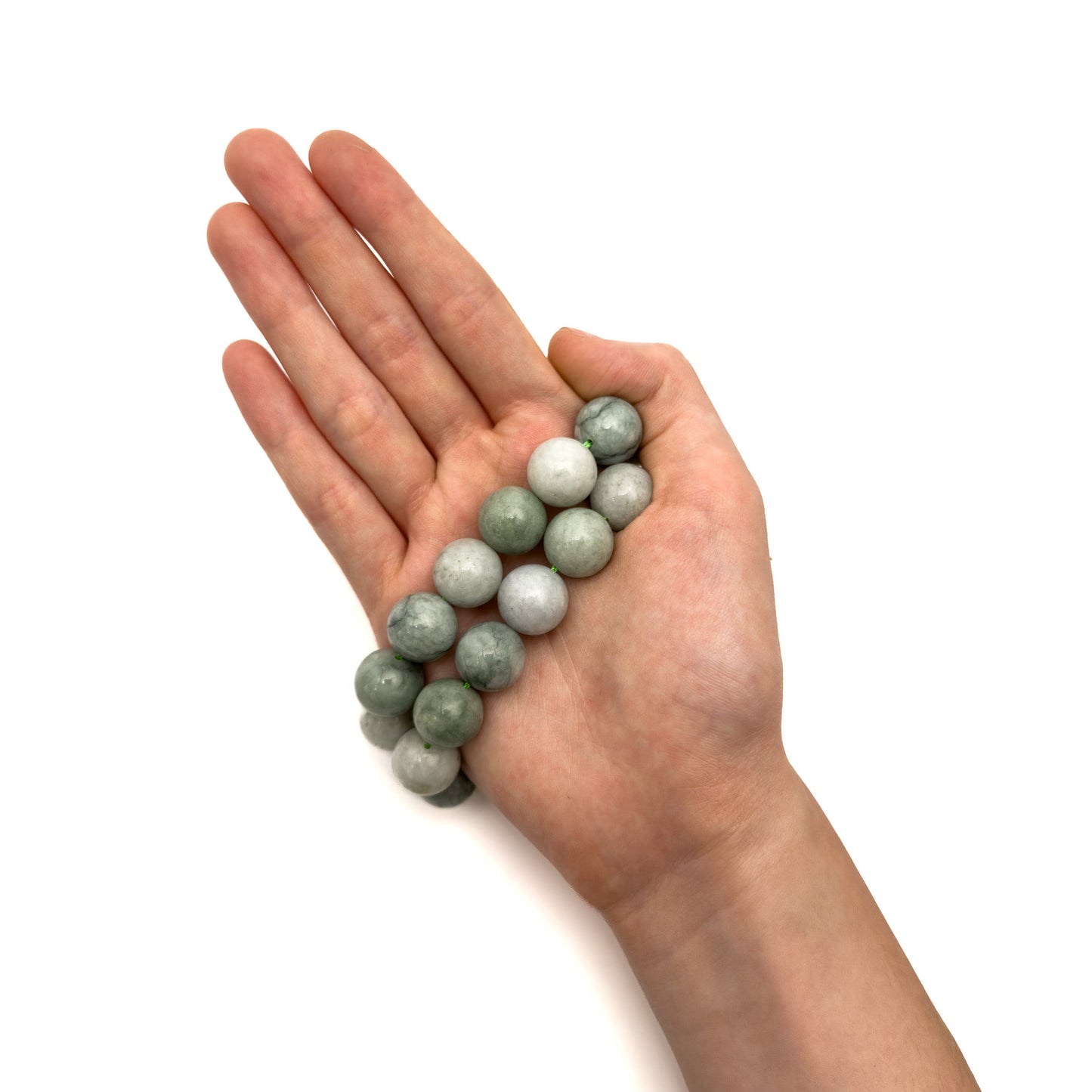 Burmese Jade 14mm Smooth Round Bead - 7.75" Strand (GEM251)