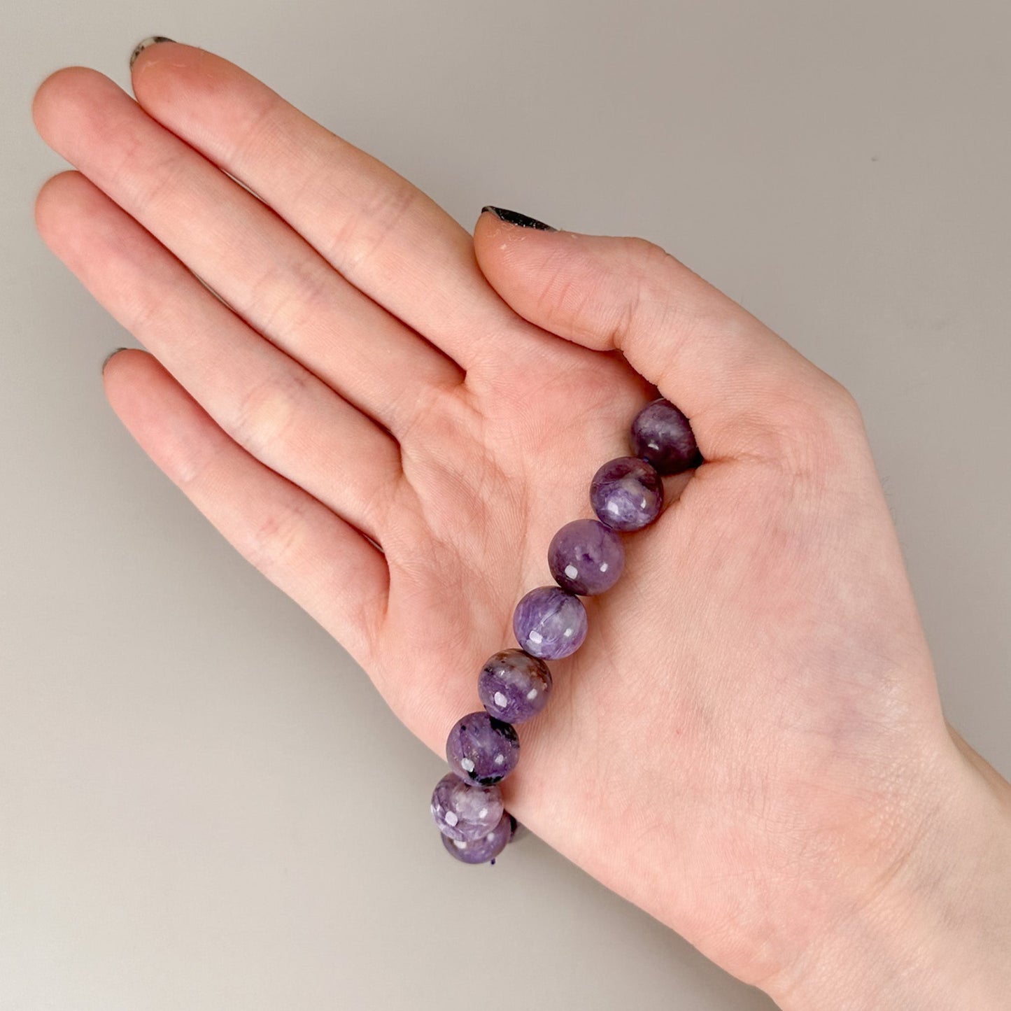 Charoite 11mm Smooth Round Bead - 1 pc. (P3133)