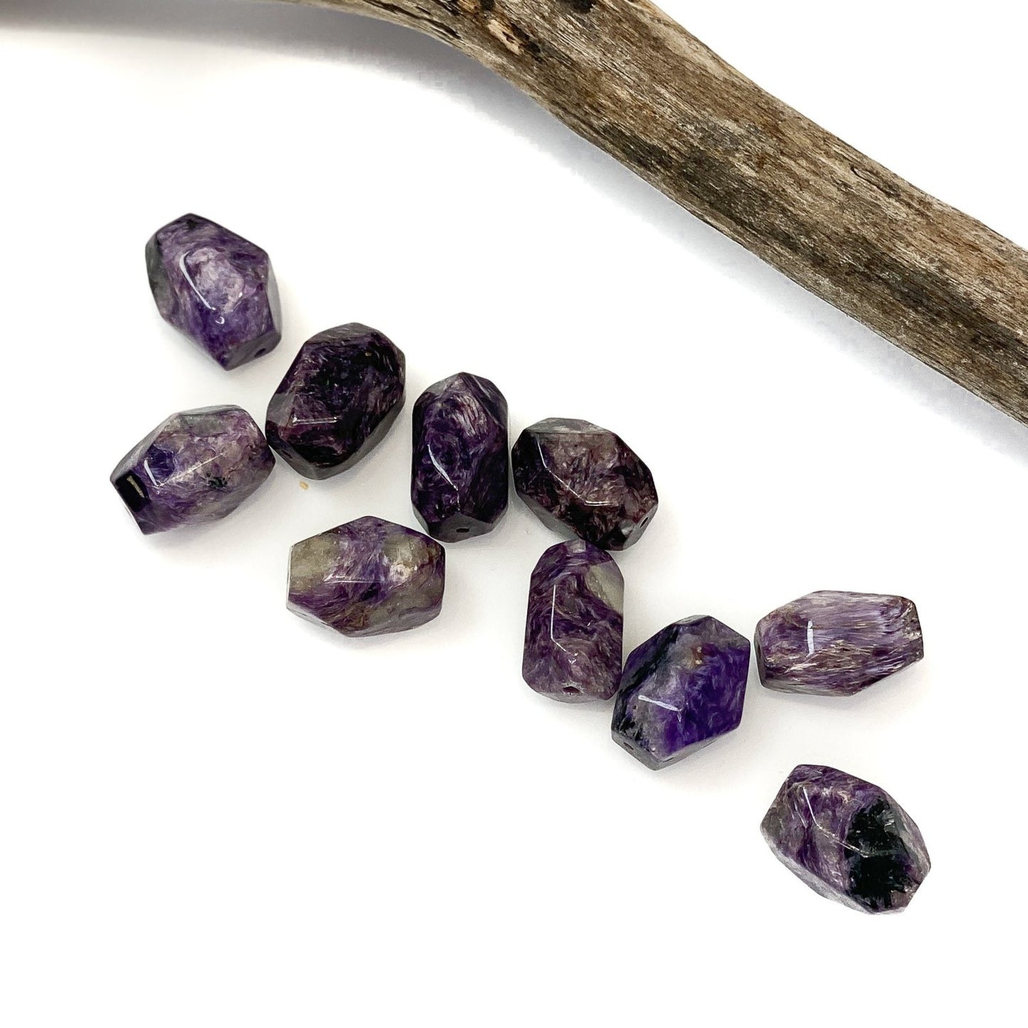 Charoite Bead - 18mm Large Chunky Nugget