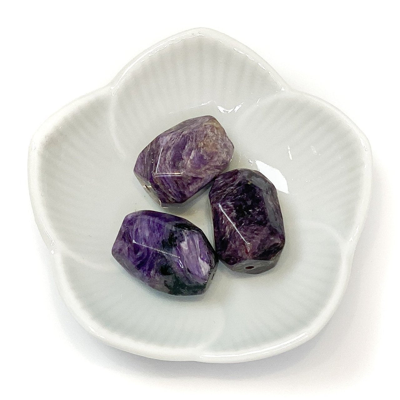 Charoite Bead - 18mm Large Chunky Nugget