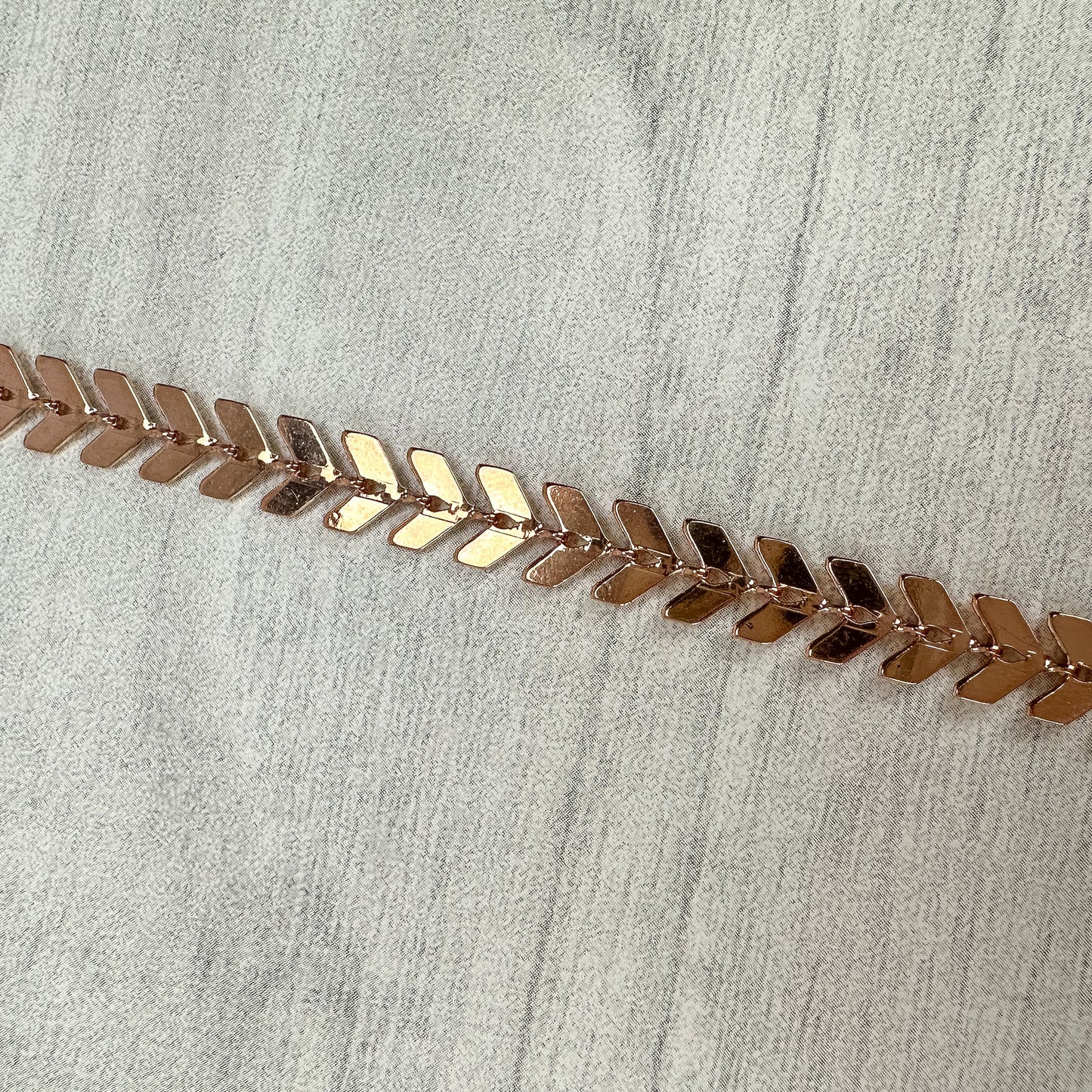 Chevron 6.5mm Chain (3 Metal Options) - 6 in.