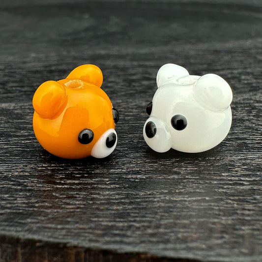 Chibi Handmade Glass Beads - Bear (LB294)