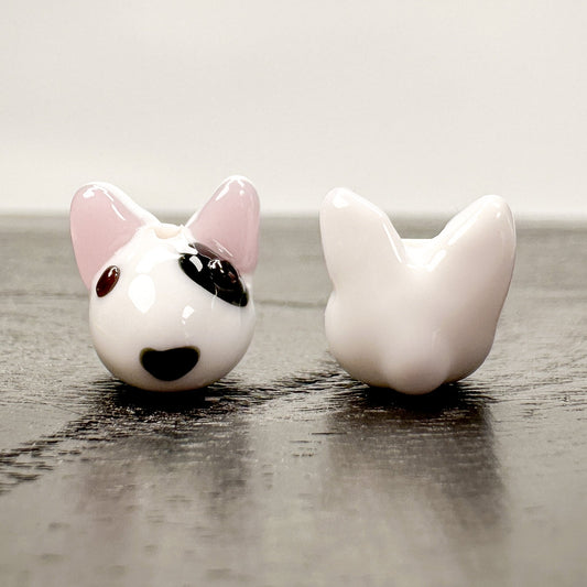 Chibi Beads - Bull Terrier Dog-The Bead Gallery Honolulu