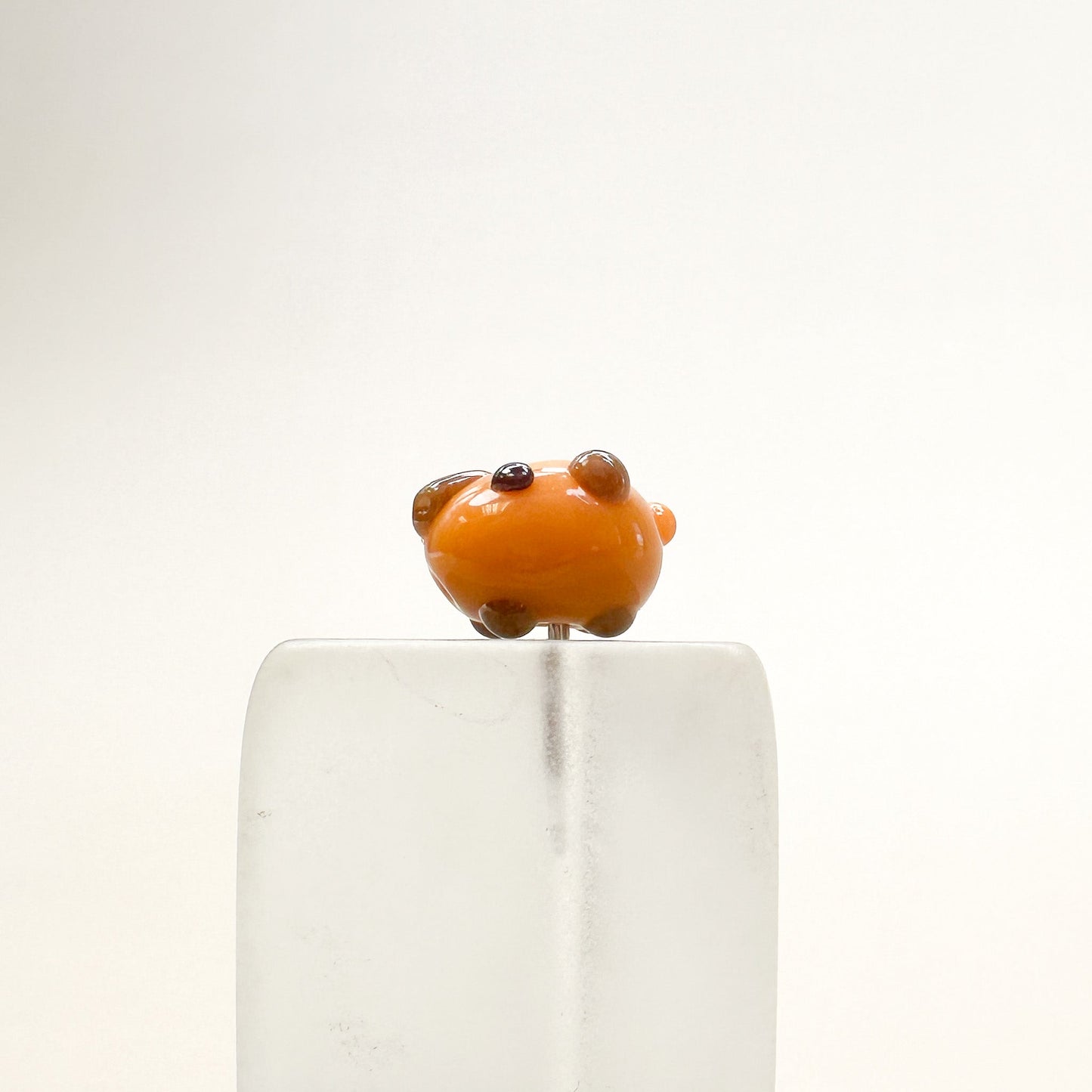 Chibi Handmade Glass Beads - Capybara-The Bead Gallery Honolulu