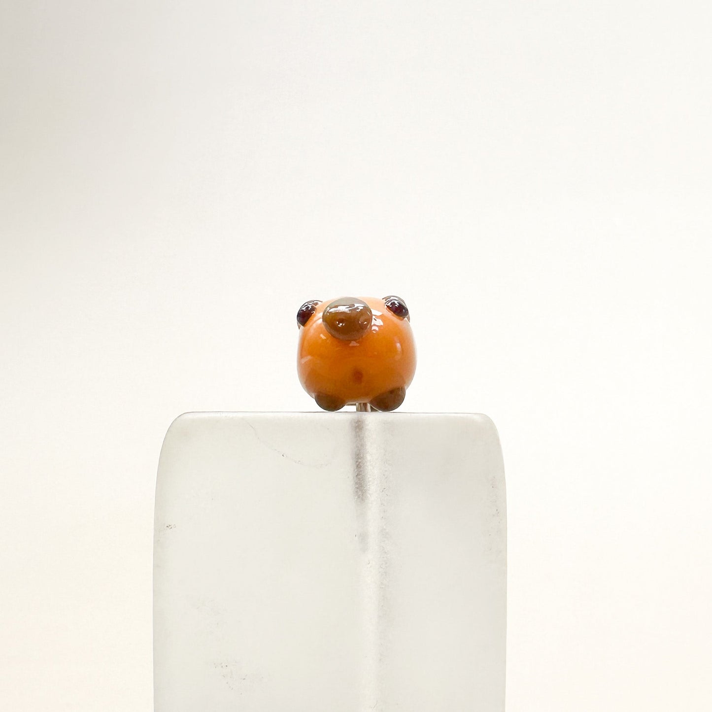 Chibi Handmade Glass Beads - Capybara-The Bead Gallery Honolulu